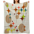 Eames Era Starbursts And Globes 4 (bkgrnd) Comfort Throw Blanket