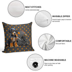 Tennessee Bluetick - Orange Stars Soft Easy Maintenance Throw Pillow