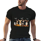 Funny Pumpkin Ghost Chihuahua Halloween Chihuahua Dog Mom  Vintage-inspired T-Shirt