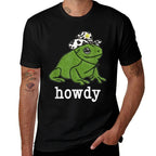 Howdy Frog, Frog Meme, Meme Frog Funny, Parody Humor  Wrinkle-resistant T-Shirt
