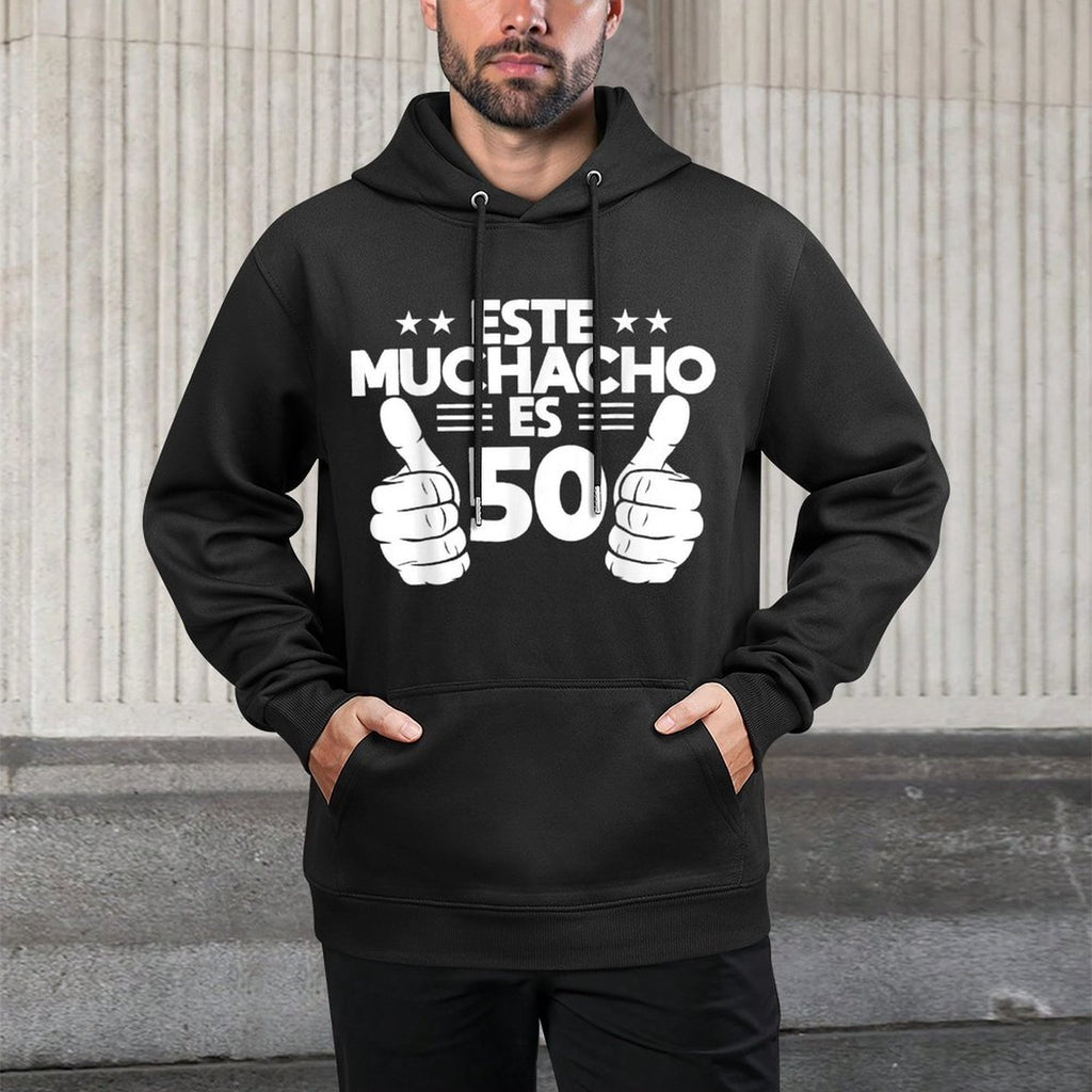 Este Muchacho Es 50 Year Old Birthday Spanish 50th Cool Adjustable Hood Hoodie