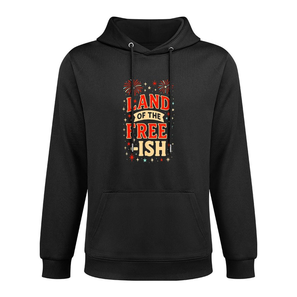 Anti-MAGA  Land of The Free-ish  July 4th Fireworks Art All-Day Comfort Hoodie