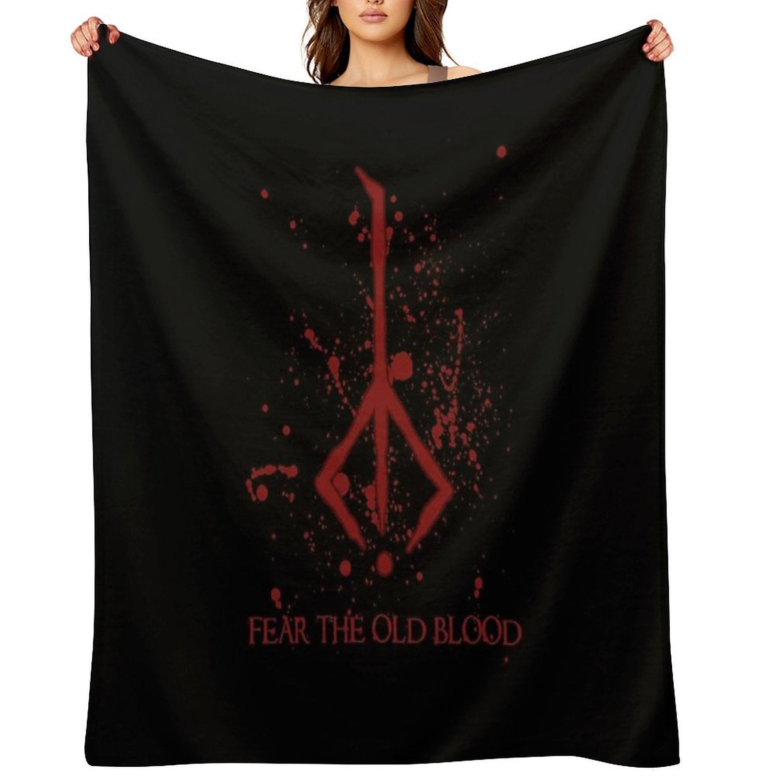 Hunter Symbol - Bloodborne Caryll Rune Machine-washable Throw Blanket