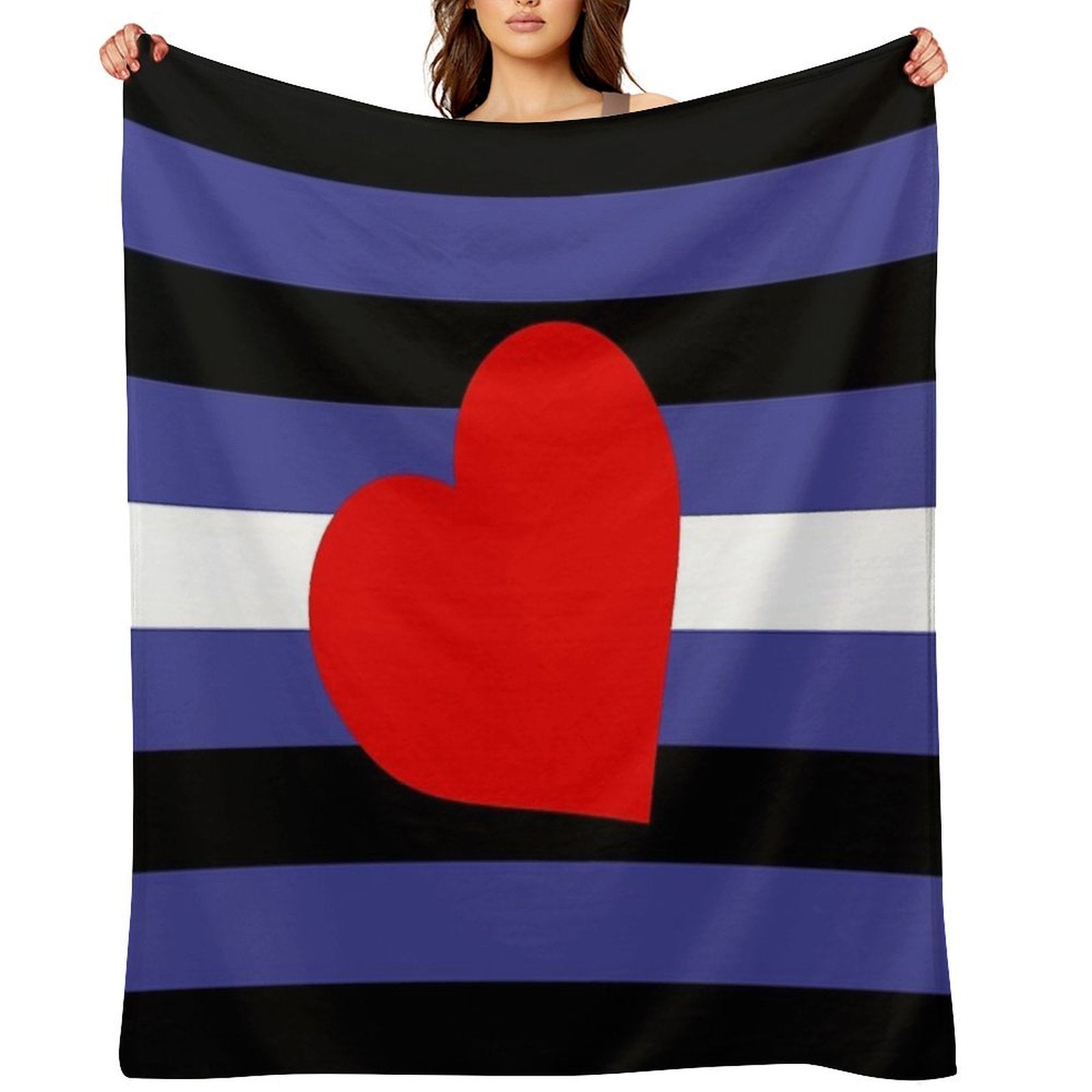 Leather Pride Flag Multi-functional Throw Blanket