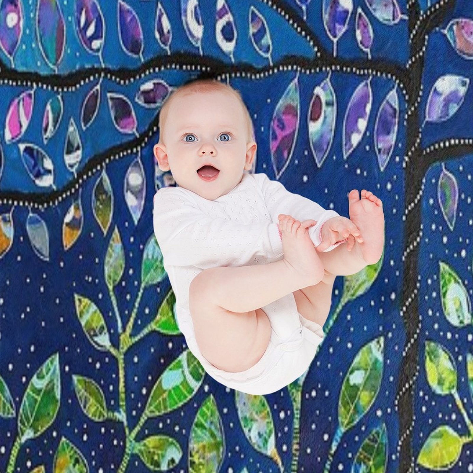 The Light Of Her Discovery Easy Care Throw Blanket