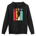Womens 50th Birthday Gift Vintage Football for 50 Year Old Easy Care Hoodie