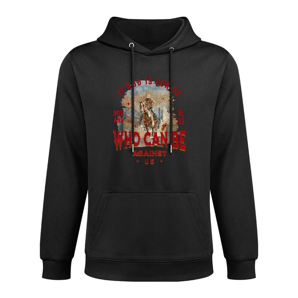 Cowboy Bible Scripture Verse Western Jesus For Mens Faith Shape Retention Hoodie