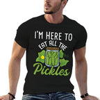 Im Here To Eat All The Pickles - Pickle Cucumber Vegetarian  Odor-resistant T-Shirt