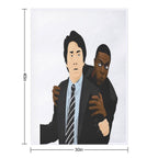 Rush Hour Jackie Chan Chris Tucker Shrink-resistant Throw Blanket