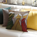 The Magi; Three Kings; Three Wise Men Soft Shrink-Resistant Throw Pillow