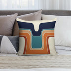 Mod Wave Space Soft Home Decor Throw Pillow