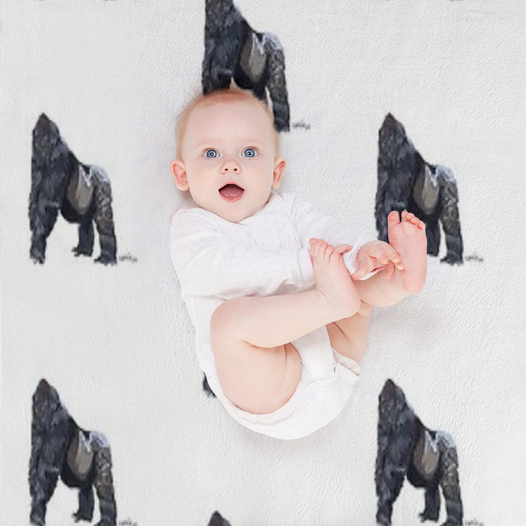 Gorilla Velvety-soft Throw Blanket