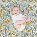 Whimsical Doodle August 2021 Sustainable Throw Blanket