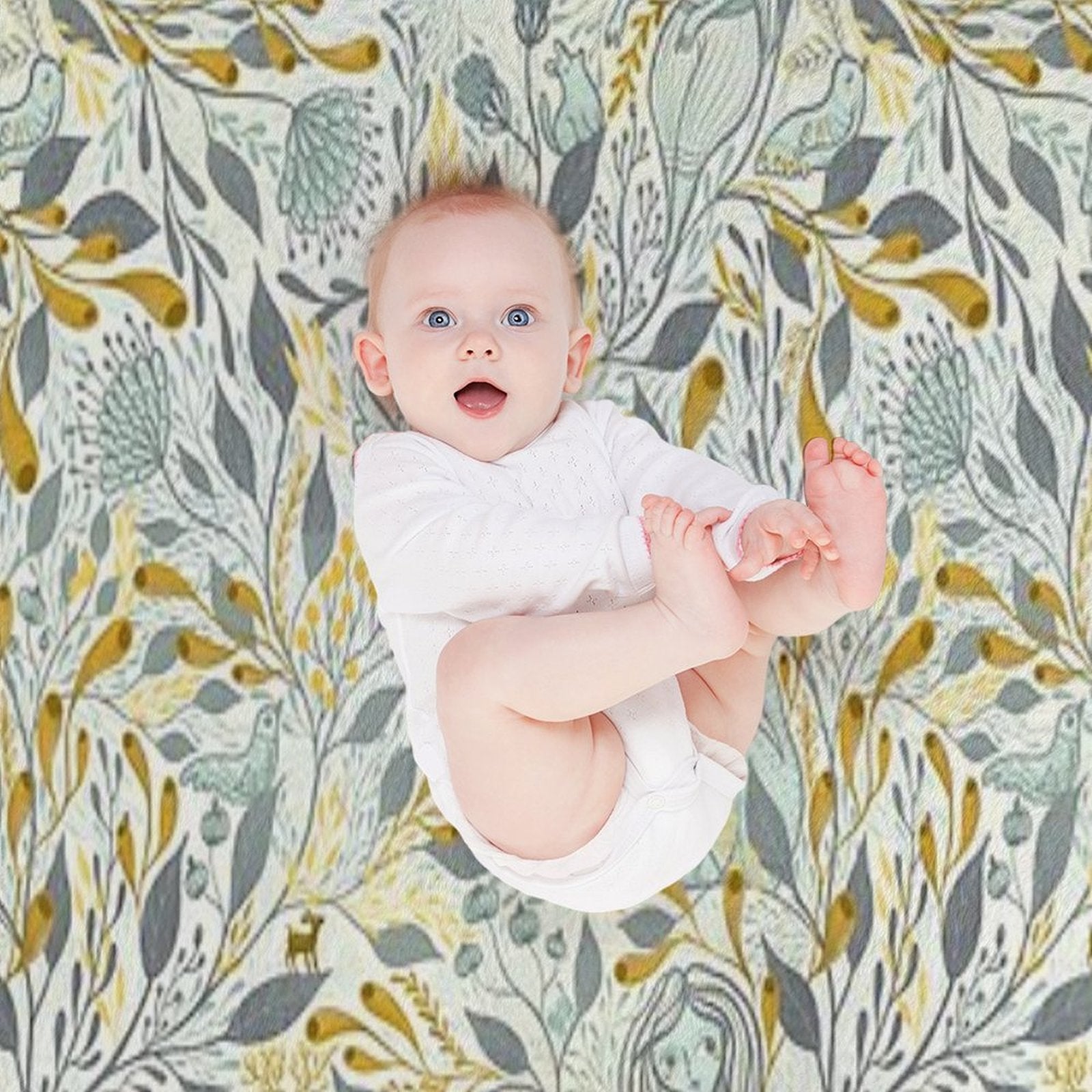 Whimsical Doodle August 2021 Sustainable Throw Blanket