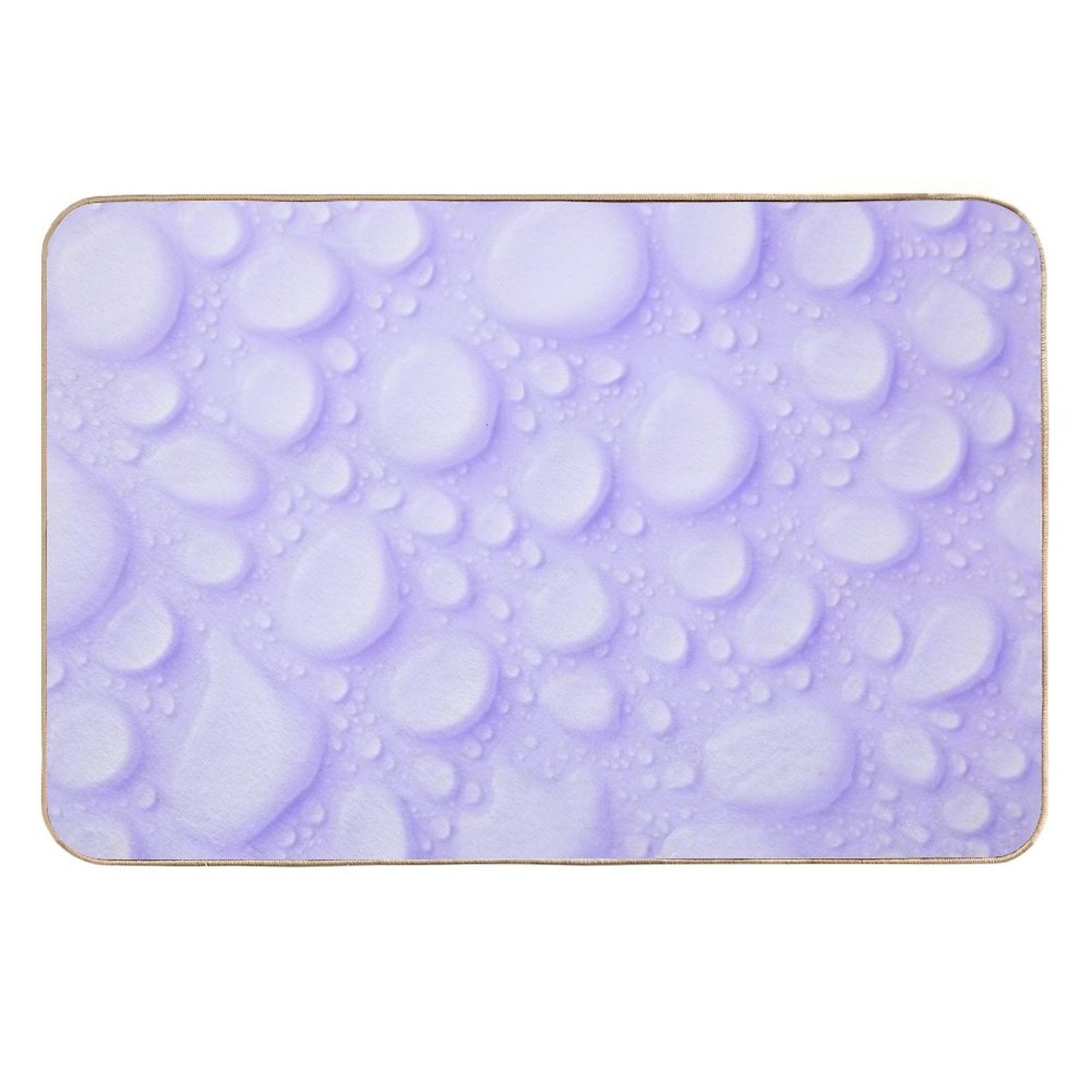 Purple Water Droplets Pattern  Eco-Friendly Bath Mat