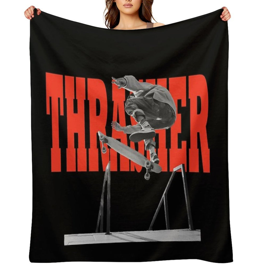 THRASHER Machine-washable Throw Blanket