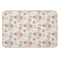 Beautiful Flowers of Ar!  Easy To Clean Bath Mat