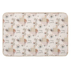 Beautiful Flowers of Ar!  Easy To Clean Bath Mat