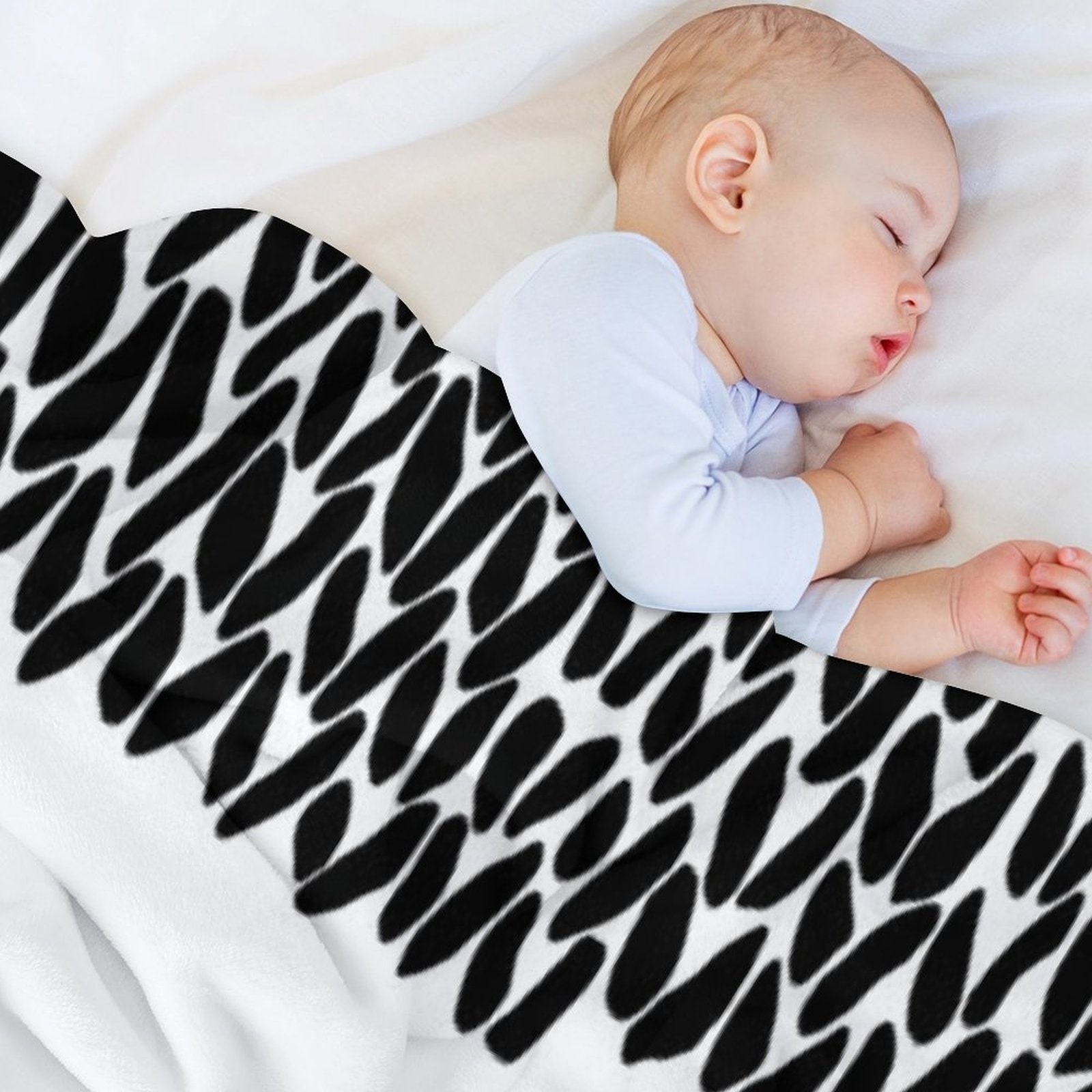 Missing Knit Plush Throw Blanket