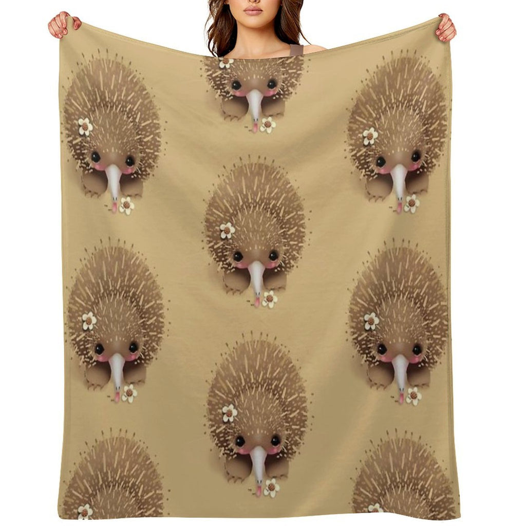 Baby Echidna Easy Care Throw Blanket