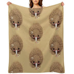 Baby Echidna Easy Care Throw Blanket