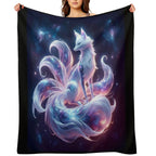 Celestial Kitsune Quick-dry Throw Blanket