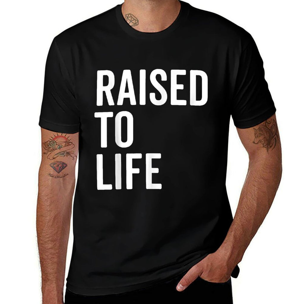 Raised To Life Christian Baptism New Believer Gift  Tagless Design T-Shirt