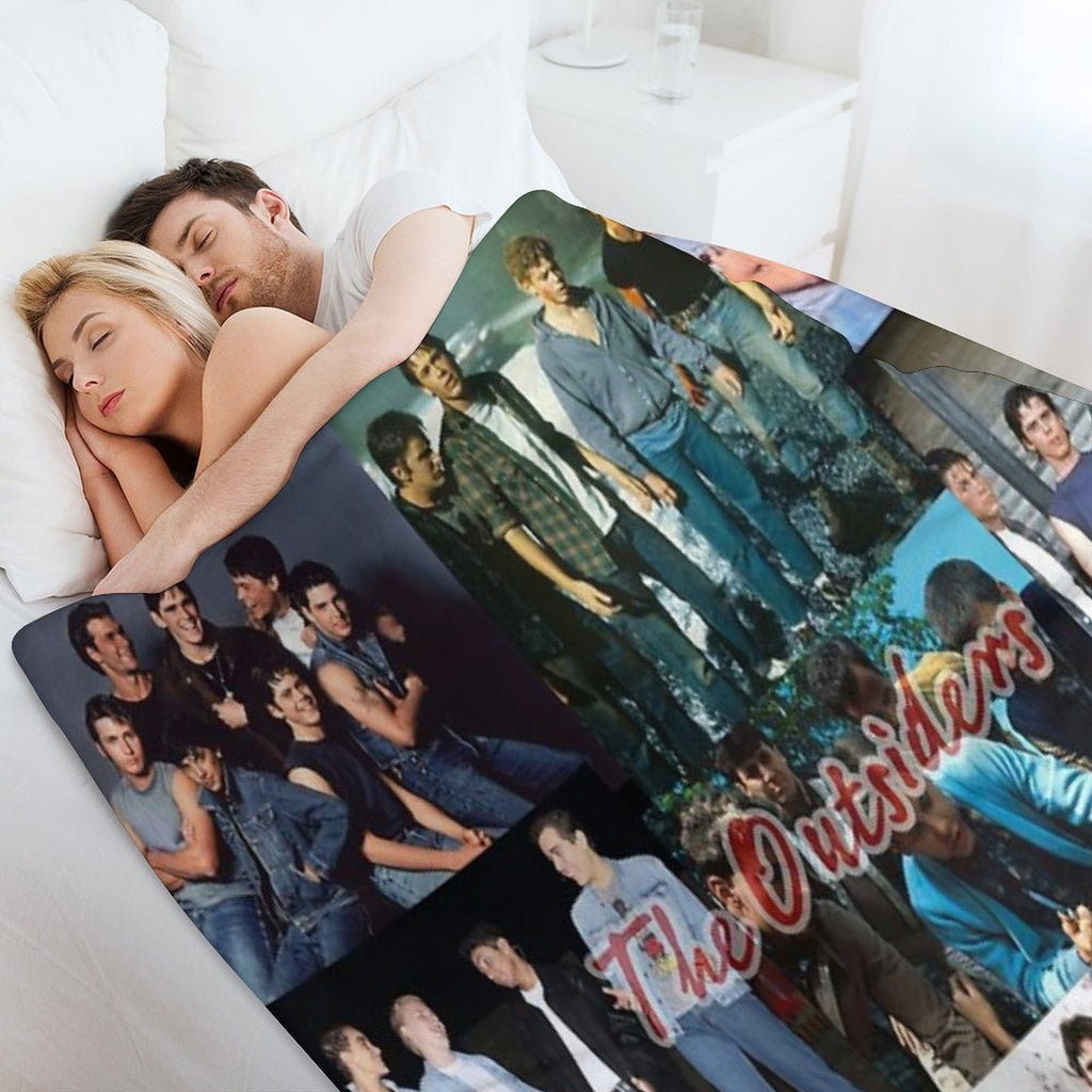 The Outsiders Scene Collage Eco-conscious Throw Blanket