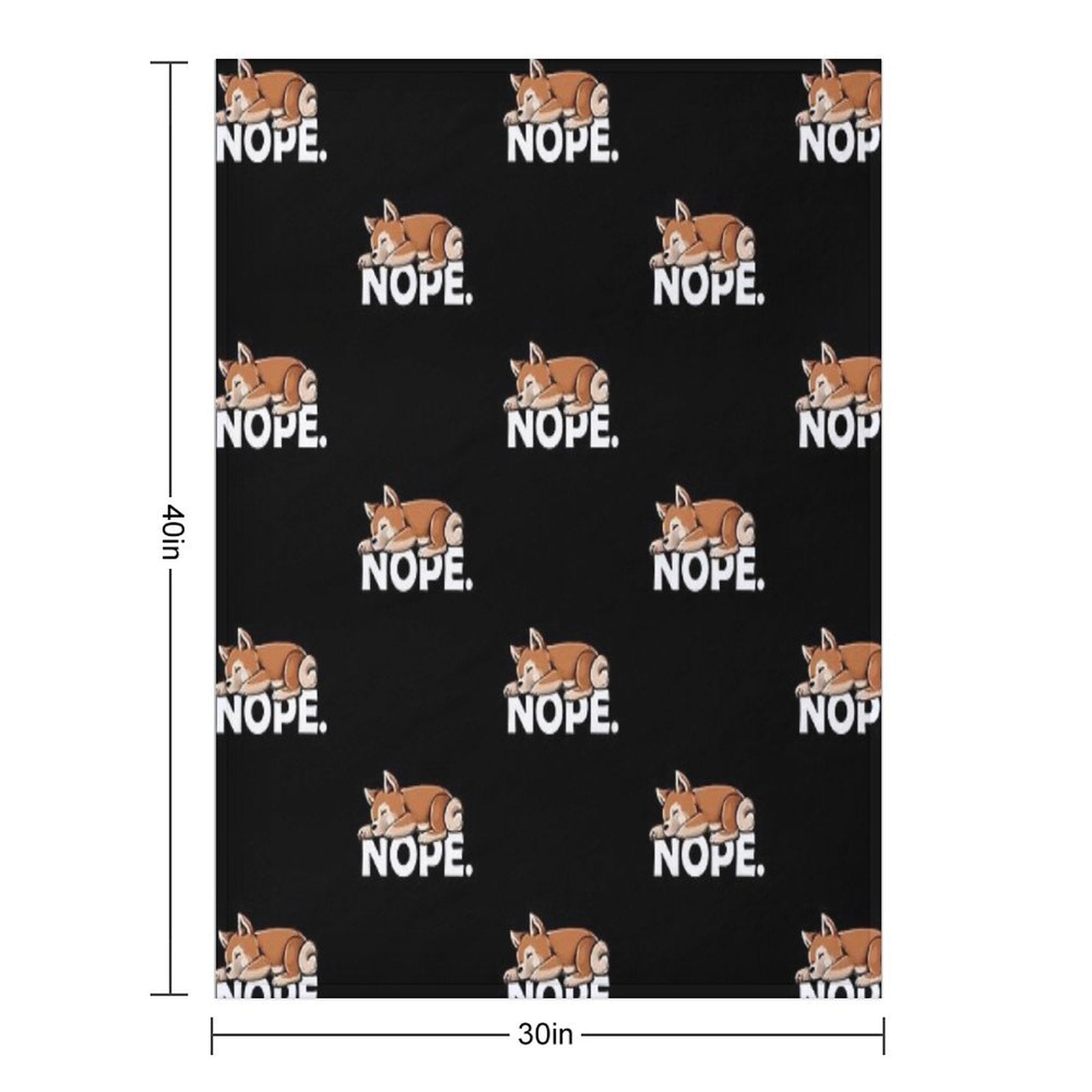 Shiba Inu Velvety-soft Throw Blanket