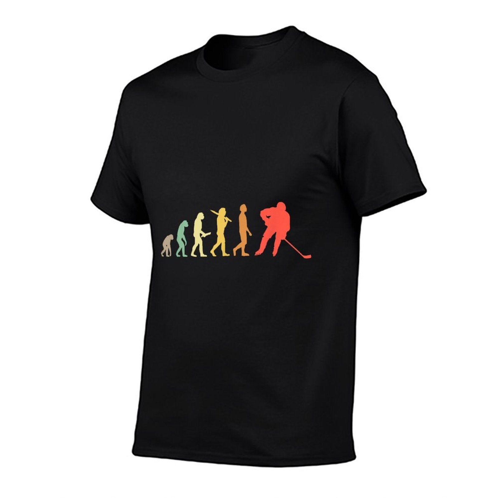 Retro Ice Hockey Evolution Gift For Ice Hockey Players  Slim-fit Cut T-Shirt