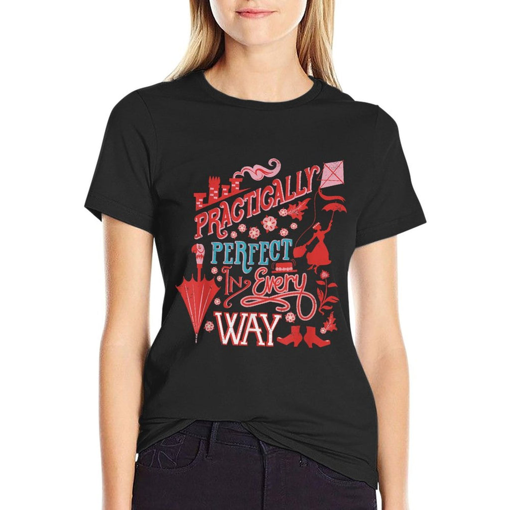 Disney Mary Poppins Practically Perfect In Every Way  Vintage-inspired T-Shirt
