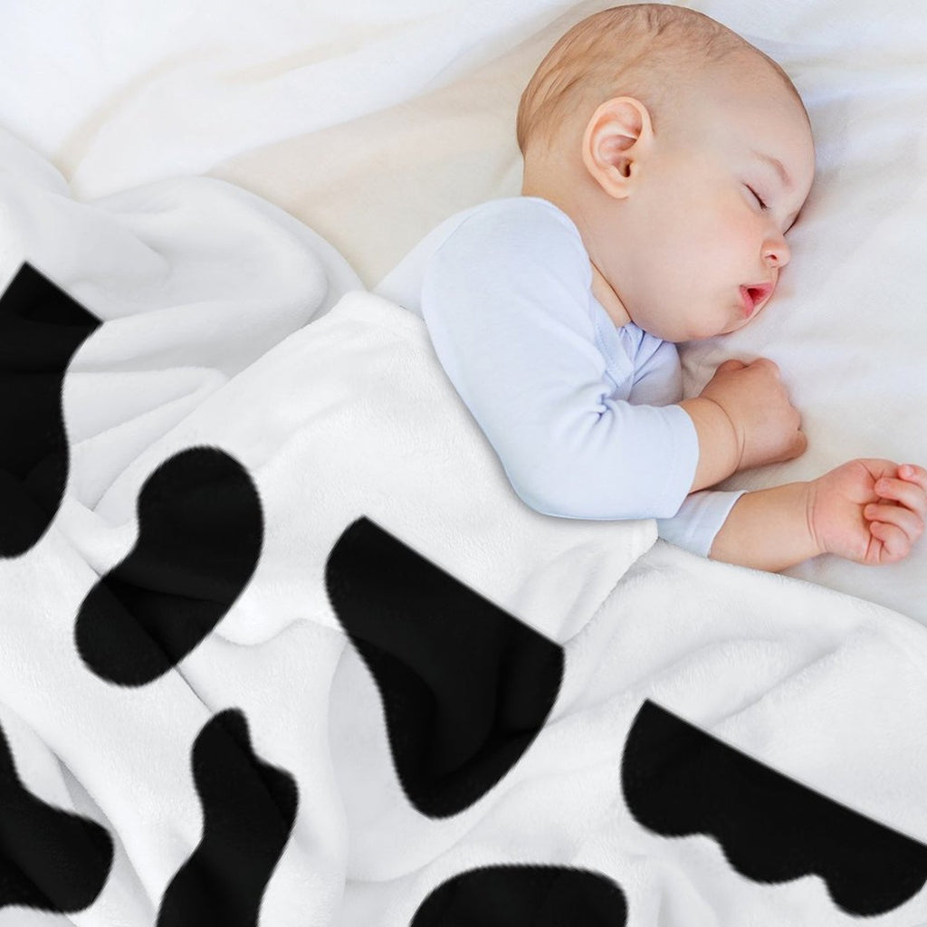 Cow Print Design Wrinkle-free Throw Blanket