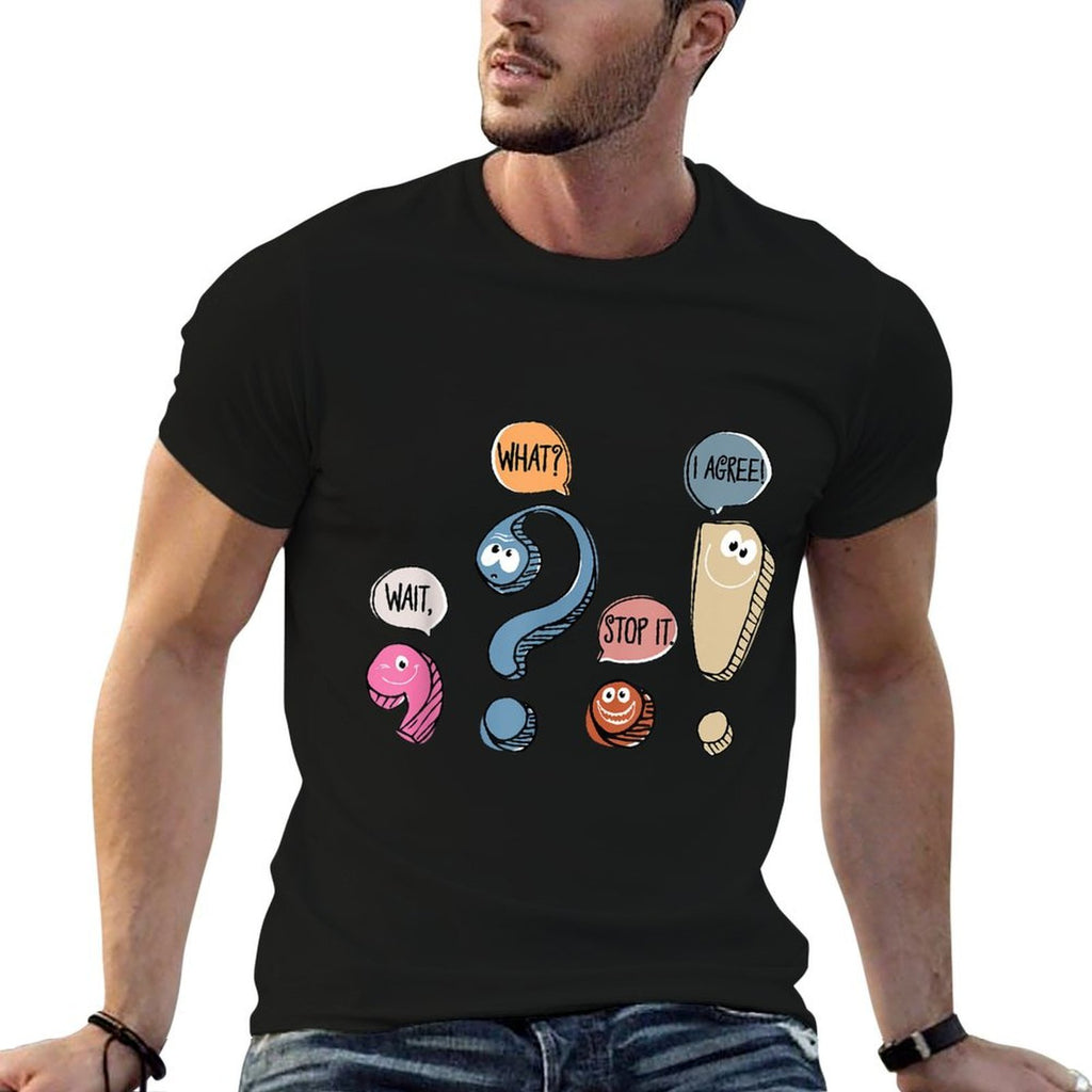 Funny Grammar Teacher Punctuation Gift For English Teacher Men Women  Trendy Pattern T-Shirt