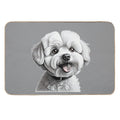Bichon Frise Dog  Stain-Proof Bath Mat
