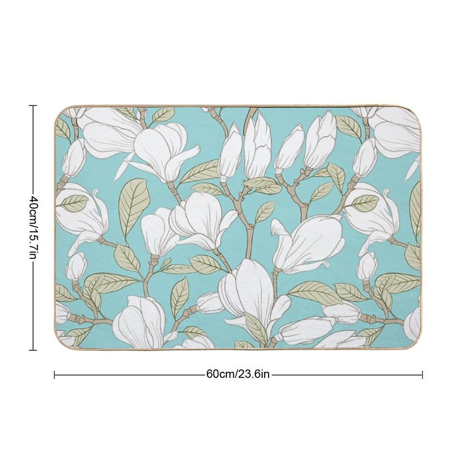 Magnificent Magnolia  Non-Slip Bath Mat