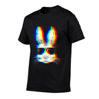 Bunny Trippy Vaporwave Easter Techno Rave EDM Music Party  Lightweight T-Shirt