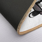 Cat with Wild Flowers  Versatile Bath Mat