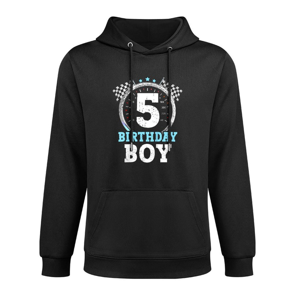 Kids 5th Birthday Boy 5 Race Car Fifth Birthday Racing Car Adjustable Hood Hoodie