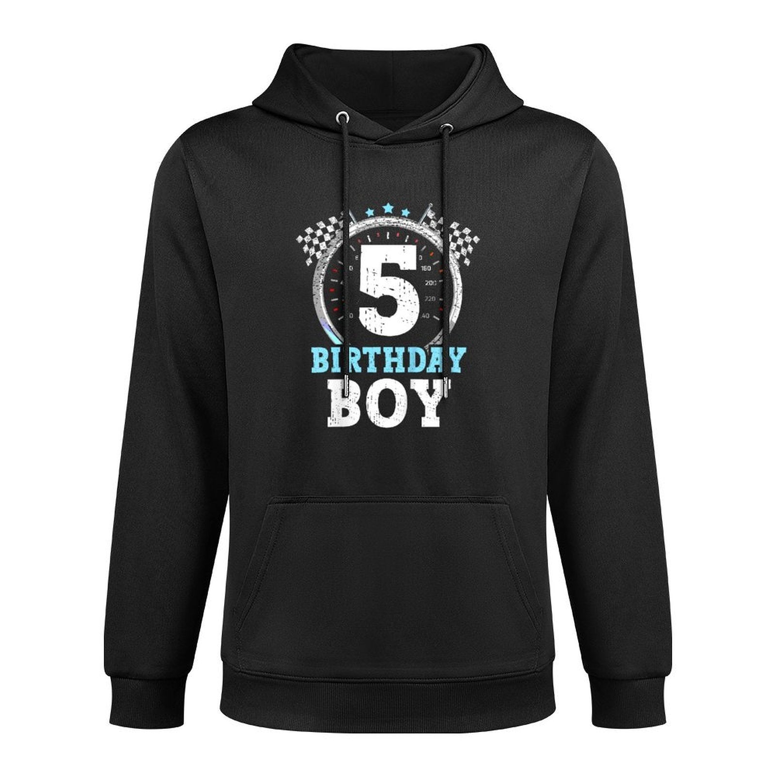 Kids 5th Birthday Boy 5 Race Car Fifth Birthday Racing Car Adjustable Hood Hoodie