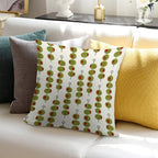 Martini Cocktail Olives  - Olives on A Stick Soft Shrink-Resistant Throw Pillow