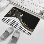 Ivory Keys Piano Music  Non-Slip Bath Mat