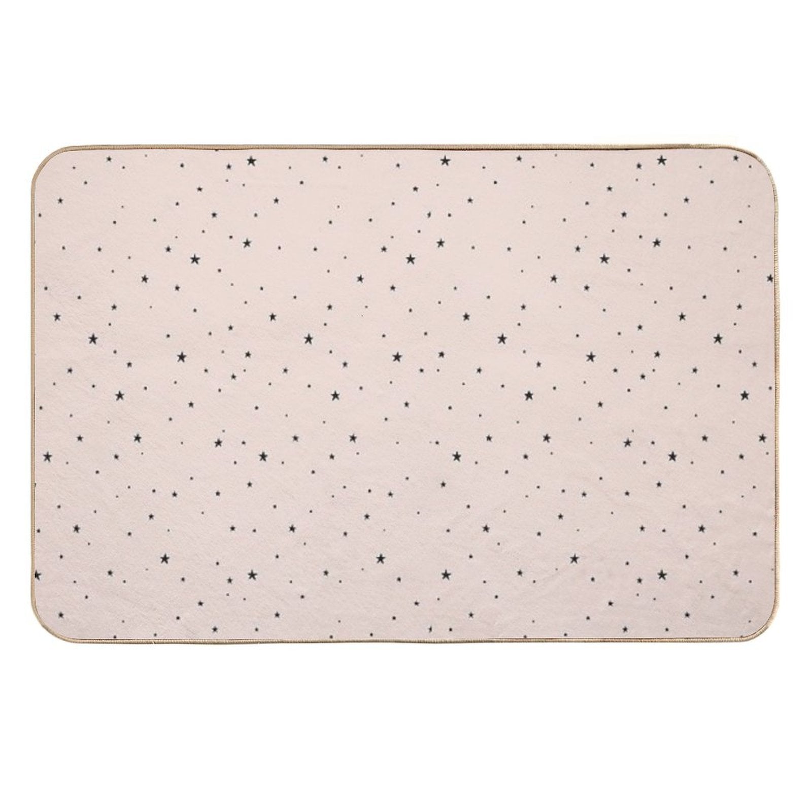 Pink Stars Pattern  Slip-Resistant Bath Mat
