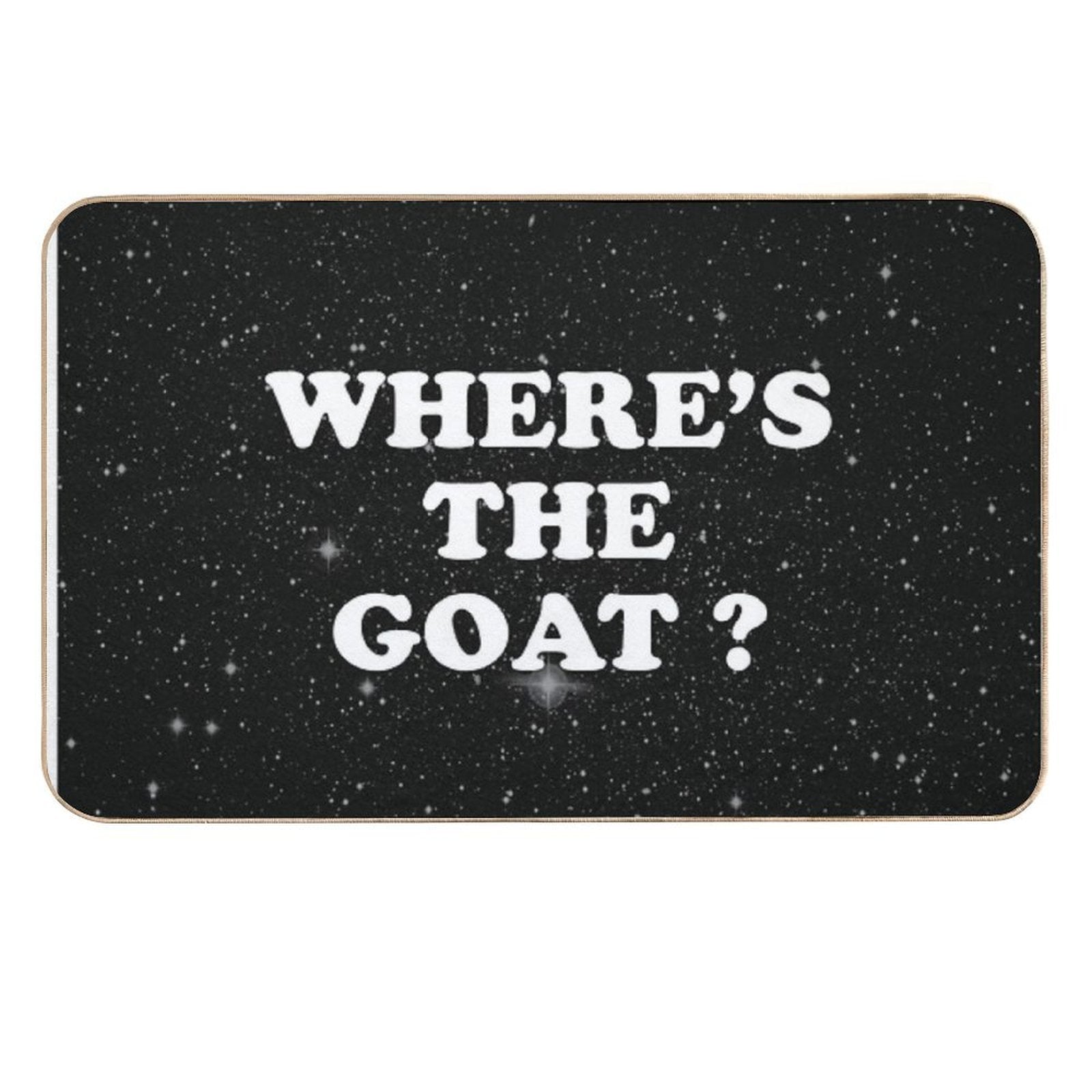 Where's The Goat  High-Traffic Bath Mat