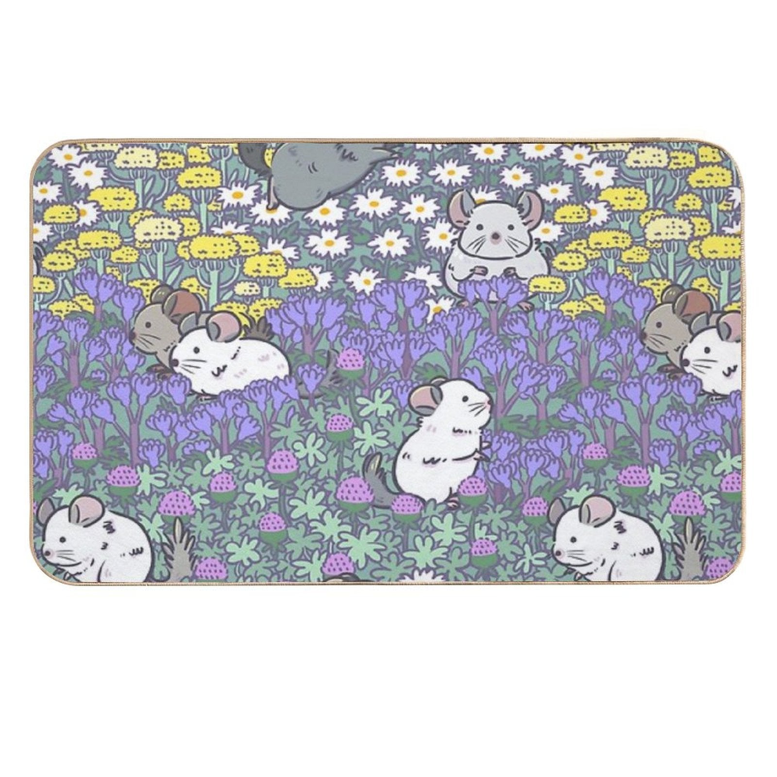 Chinchilla Meadows  Easy To Clean Bath Mat