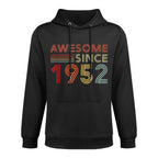 70 Birthday Decorations Men Women 1952 BDay 70th Birthday Durable Construction Hoodie