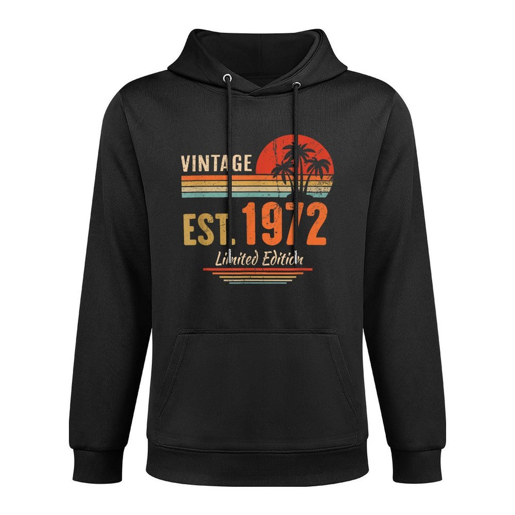 50 Year Old Gifts Vintage 1972 Limited Edition 50th Birthday Customizable Surface Hoodie
