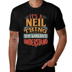 Neil Name  Rolled Sleeves T-Shirt