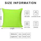 PLAIN GREEN YELLOW -100 YELLOW SHADES ON OZCUSHIONS ON ALL PRODUCTS Soft Ultra-Soft Texture Throw Pillow
