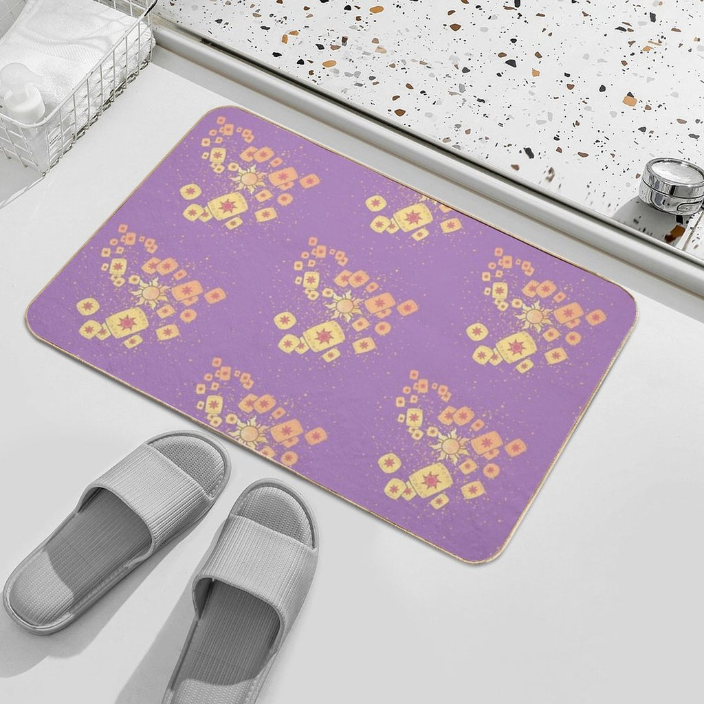 Lantern Light Tangled Durable Bath Mat