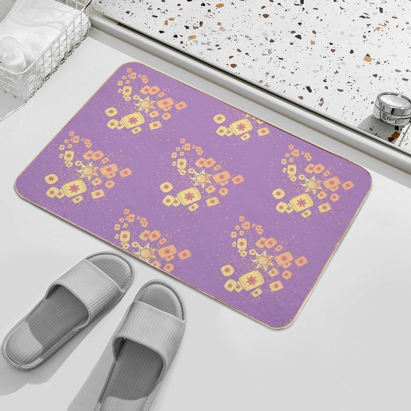 Lantern Light Tangled Durable Bath Mat